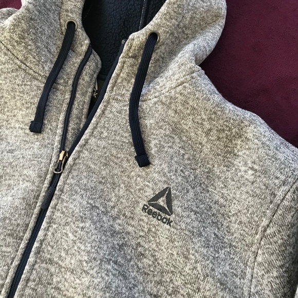 Reebok Heavy Winter Fleece Jacket Sweater Size XL - Picture 3 of 6